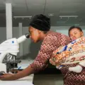 Malaria diagnosis using a microscope